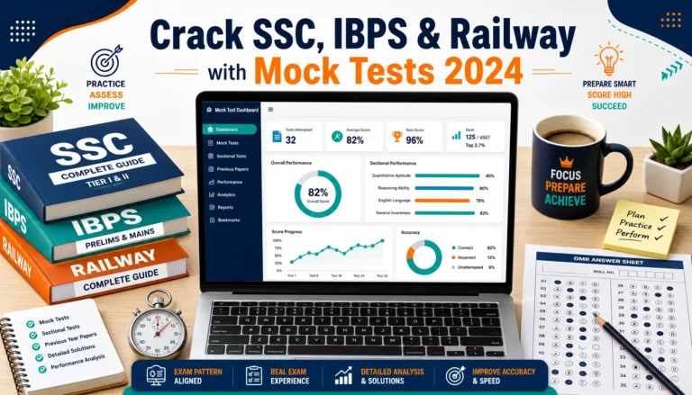 How to Use Mock Tests to Crack SSC, IBPS & Railway Exams in 2024