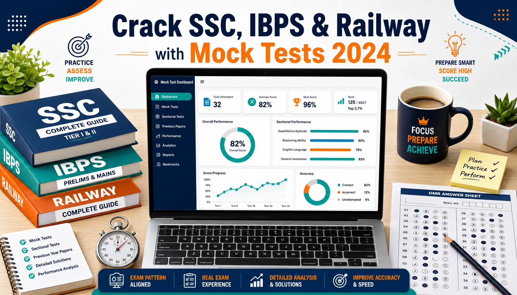How to Use Mock Tests to Crack SSC, IBPS & Railway Exams in 2024